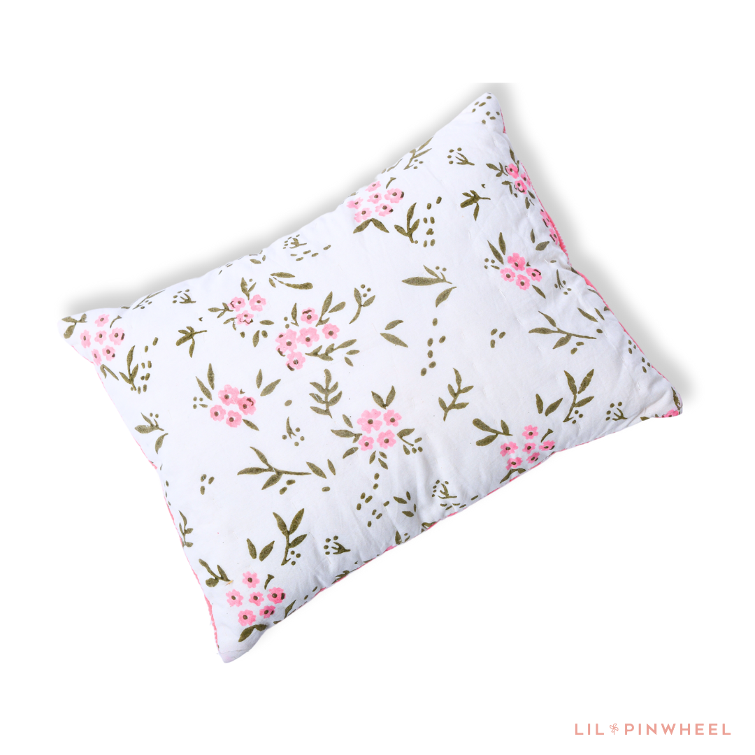 Mini Cot Set with Quilt- Wildflowers Pink