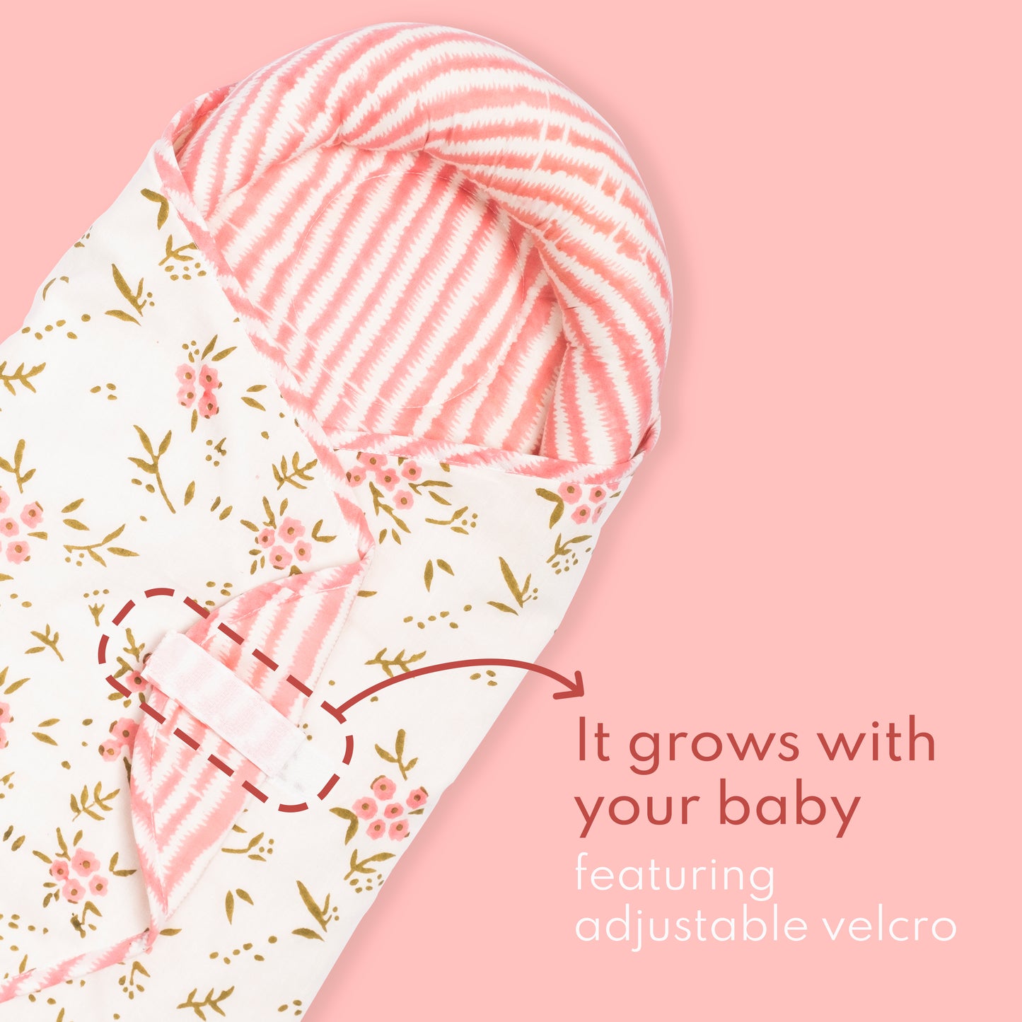 Baby Wrap- Wildflowers Pink