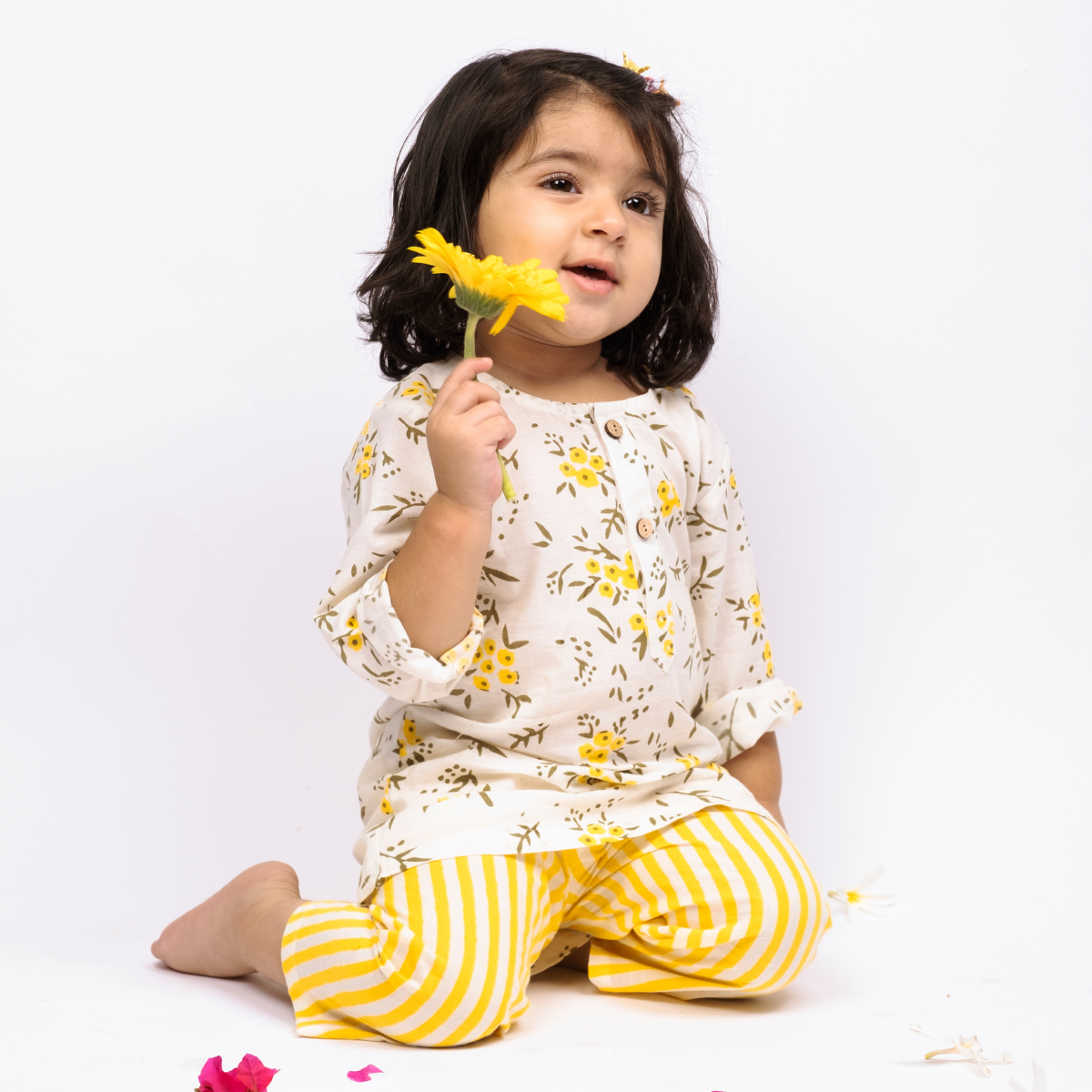 Wildflower Yellow Pyjama Set (1-8 Years)