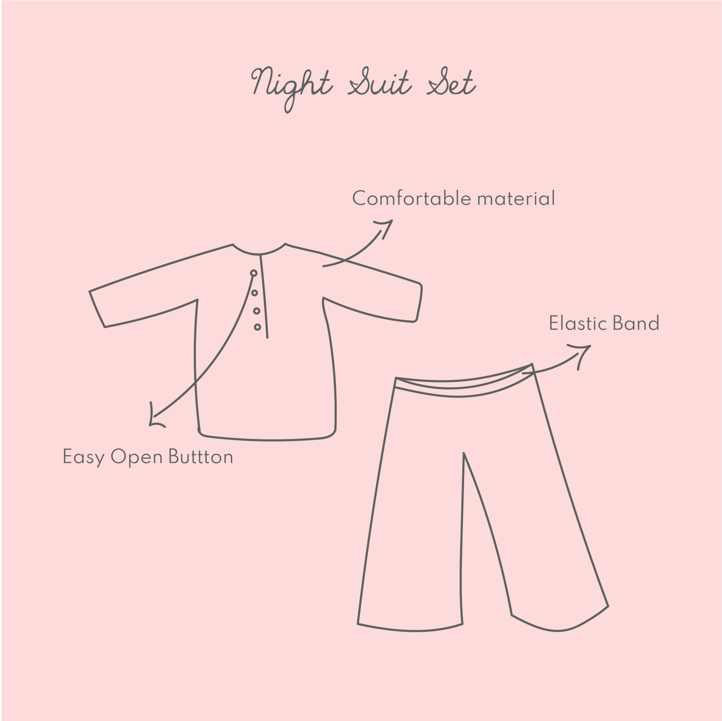 Wildflower Pink Pyjama Set (1-8 Years)